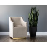 Zane Wheeled Lounge Chair